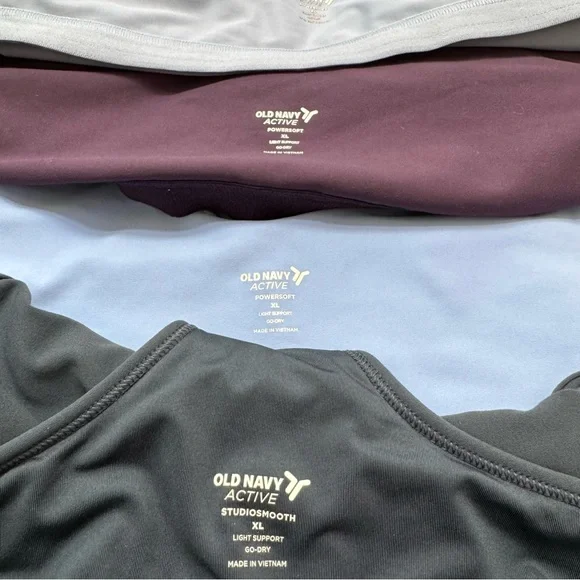Old Navy Active Powersoft Bundle Of 4 Sports Bras Women XL Longline - Picture 11 of 12